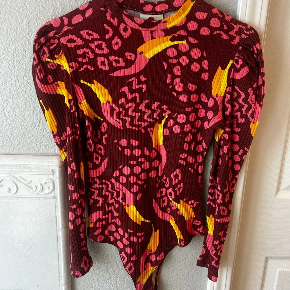 FARM Rio Multicolor Patterned Bodysuit - Picture 2 of 3